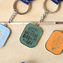 Load image into Gallery viewer, KEYRING FATHERS DAY GREATEST DAD