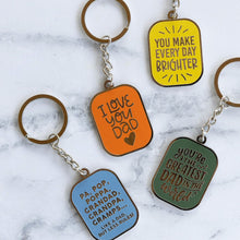 Load image into Gallery viewer, KEYRING FATHERS DAY I LOVE YOU DAD