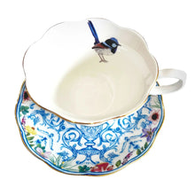 Load image into Gallery viewer, TEA CUP &amp; SAUCER ENCHANTED GARDEN