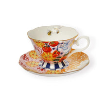 Load image into Gallery viewer, TEA CUP &amp; SAUCER ITALIAN SUMMER