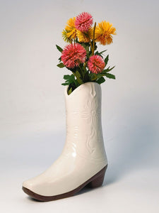 VASE COWGIRL BOOT WHITE