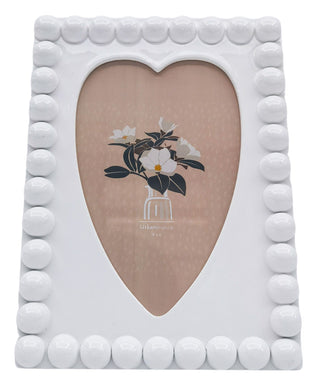 PHOTO FRAME LOTTI HEART WHITE