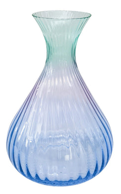 ELLIE OMBRE DECANTER AQUA & BLUE 24CM