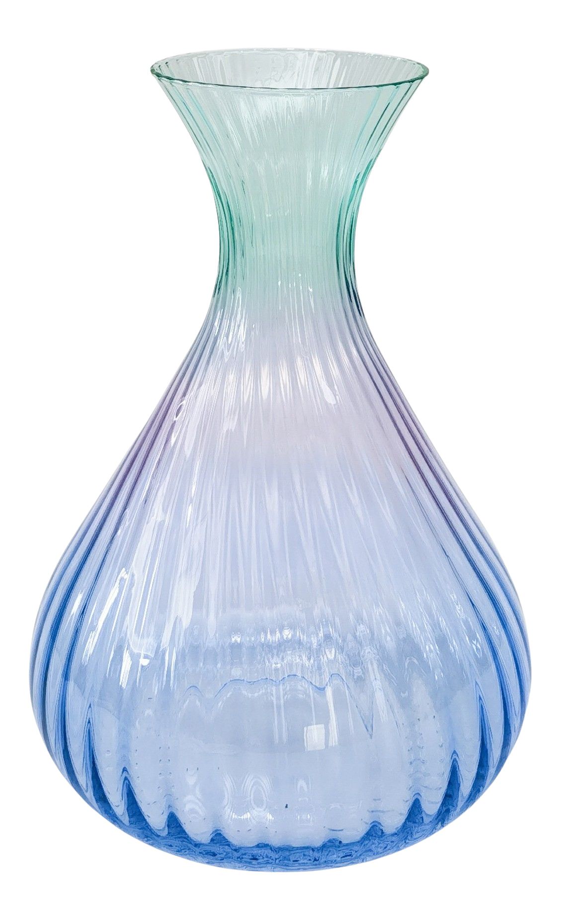 ELLIE OMBRE DECANTER AQUA & BLUE 24CM