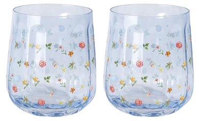 GLASS TUMBLER SET BOTANICALS