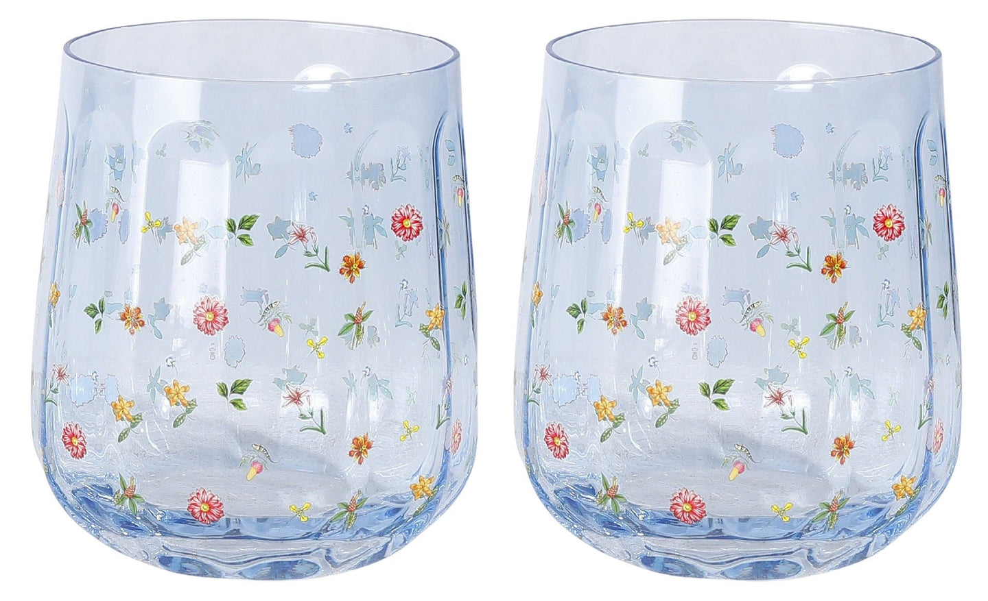 GLASS TUMBLER SET BOTANICALS