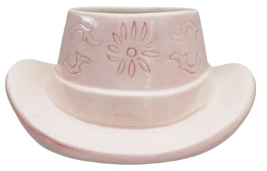 COWBOY HAT PLANTER PINK