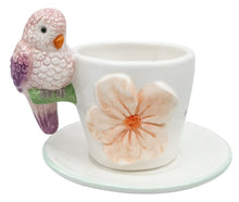 Load image into Gallery viewer, PERDY PARROT TEA CUP &amp; SAUCER PINK