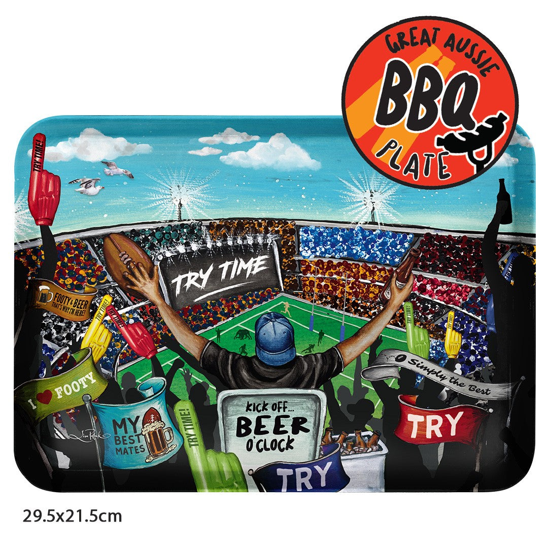 BBQ PLATE NRL TRY TIME