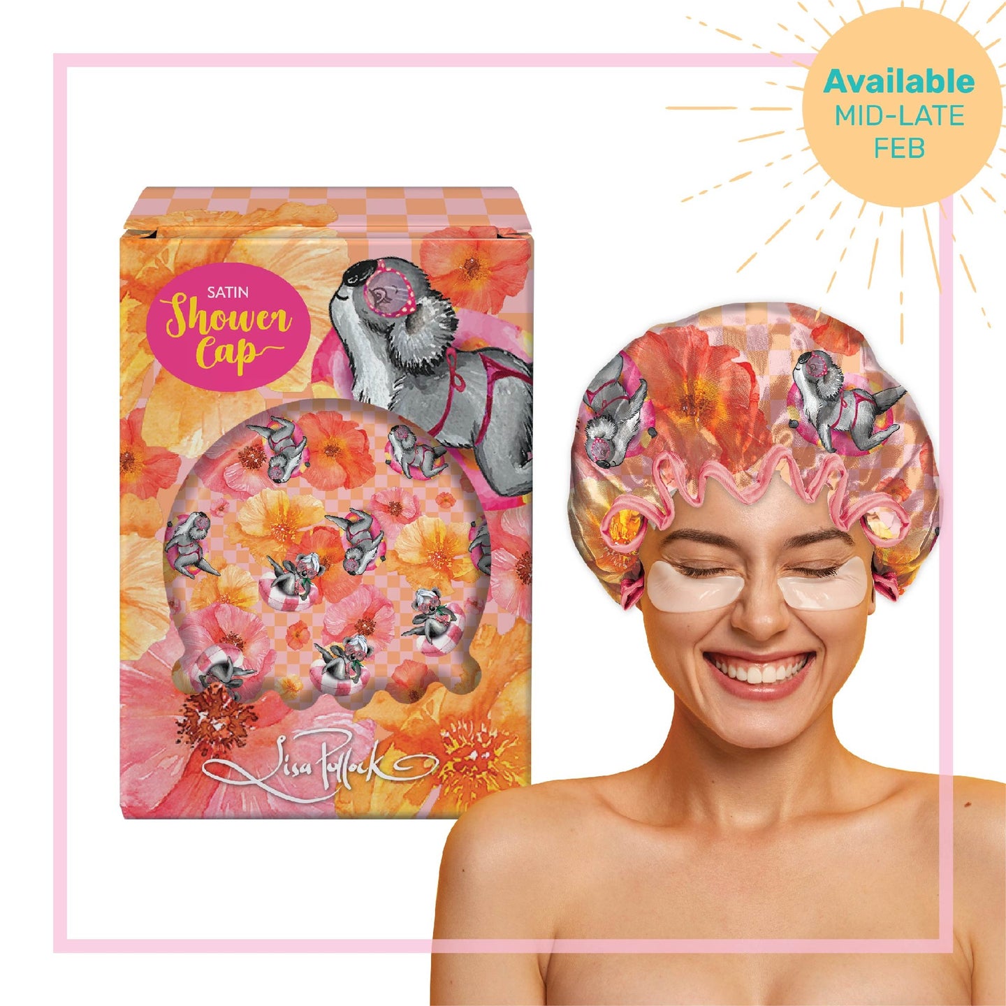 SHOWER CAP KOALA POOL PARTY