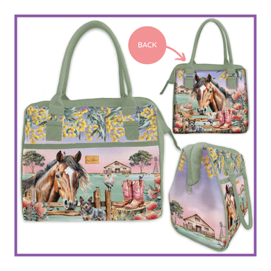 LUNCH TOTE COOLER BAG COUNTRY DUSK
