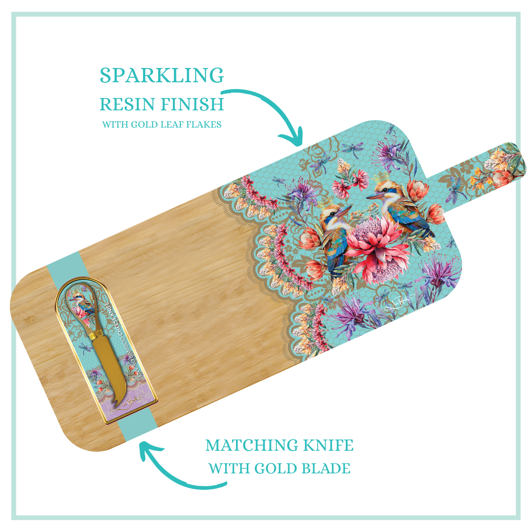 BAMBOO SERVING PLATTER VINTAGE KOOKAS