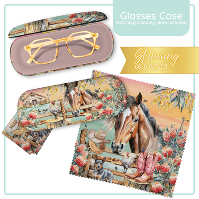 GLASSES CASE COUNTRY DUSK