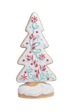 GINGERBREAD TREE RED AND MINT MEDIUM