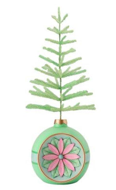 RETRO CHRISTMAS BAUBLE TREE LARGE GREEN