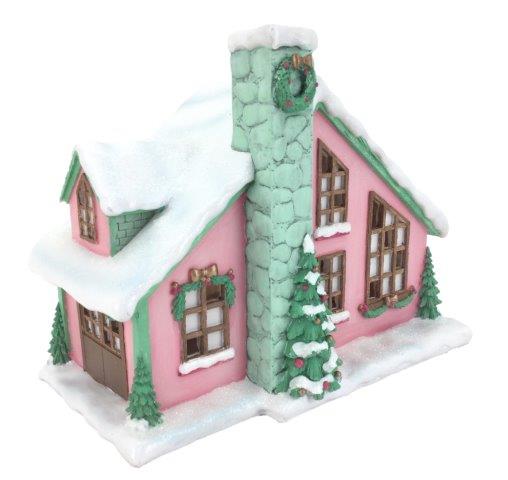 RETRO CHRISTMAS HOUSE PINK