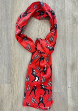 Load image into Gallery viewer, ELVIS SCARF JAILHOUSE ROCK RED