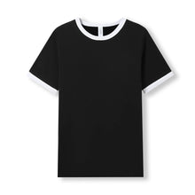 Load image into Gallery viewer, RINGER TEE PARKES ELVIS BLACK / WHITE MED