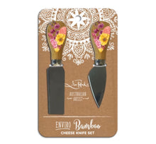 Load image into Gallery viewer, BAMBOO CHEESE KNIFE SET MARGARITAVILLE CACTUS