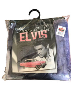 ELVIS THROW PINK CADILLAC