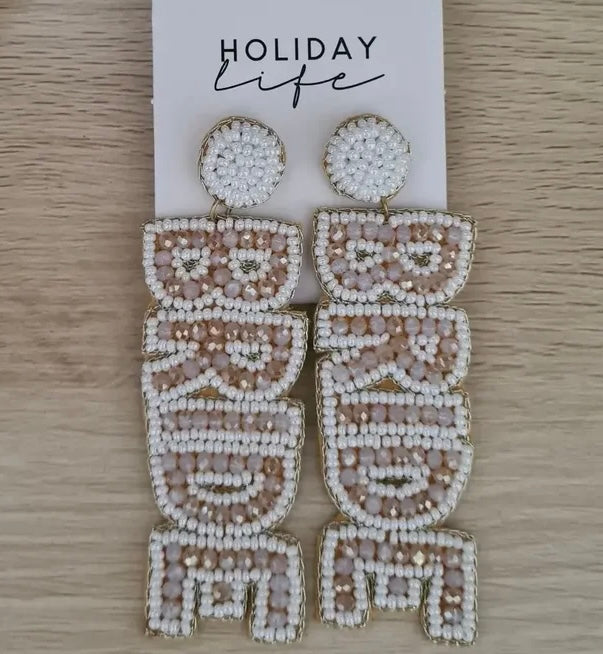 EARRINGS BRIDE WHITE