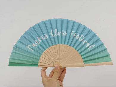 ELVIS BAMBOO FAN PARKES ELVIS FESTIVAL