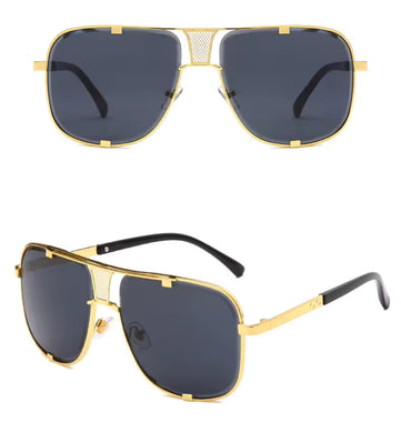 ELVIS GLASSES GOLD DELUXE DARK LENSE