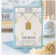 Load image into Gallery viewer, GREETING CARD TAROT MOON NECKLACE