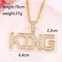 Load image into Gallery viewer, ELVIS BLING NECKLACE GOLD KING