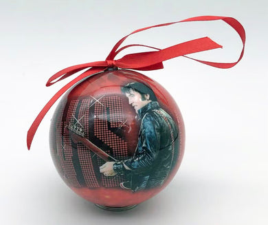 ELVIS ORNAMENT RED AND BLACK