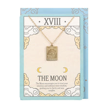 Load image into Gallery viewer, GREETING CARD TAROT MOON NECKLACE