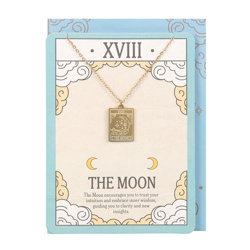 GREETING CARD TAROT MOON NECKLACE