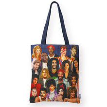 Load image into Gallery viewer, TOTE BAG TRIBUTE MUSIC ARTISTS