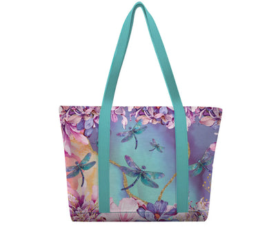 INSULATED TOTE BAG LGE DRAGON FLIES
