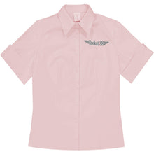 Load image into Gallery viewer, ROCKET 88 ROSIE WOMENS WORK SHIRT PINK MED