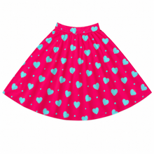 Load image into Gallery viewer, CHRISTINE HEARTS SKIRT FUCHSIA 10/S