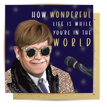 Load image into Gallery viewer, CARD HOW WONDERFUL LIFE IS ELTON