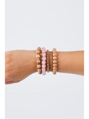 BRACELET STACK SUNSET PINK