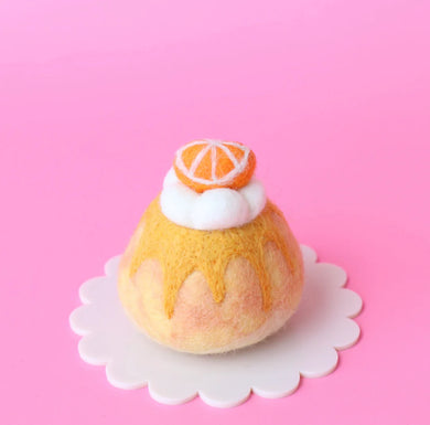FELT SPONGE CAKE ORANGE