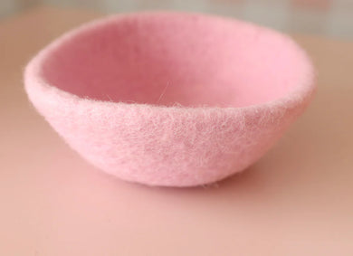FELT BOWL PASTEL PINK