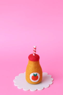 FELT DOLLY DRINK ORANGE JUICE