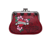 Load image into Gallery viewer, VENDULA LONDON TATTOO STUDIO CLIPPER COIN PURSE