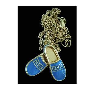 ELVIS NECKLACE BLUE SUEDE SHOES