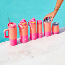 Load image into Gallery viewer, WATER BOTTLE WAVE PINK RED 1000ML