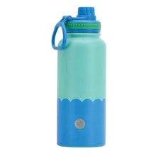 Load image into Gallery viewer, WATER BOTTLE WAVE AQUA BLUE1000ML