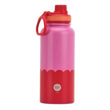 Load image into Gallery viewer, WATER BOTTLE WAVE PINK RED 1000ML