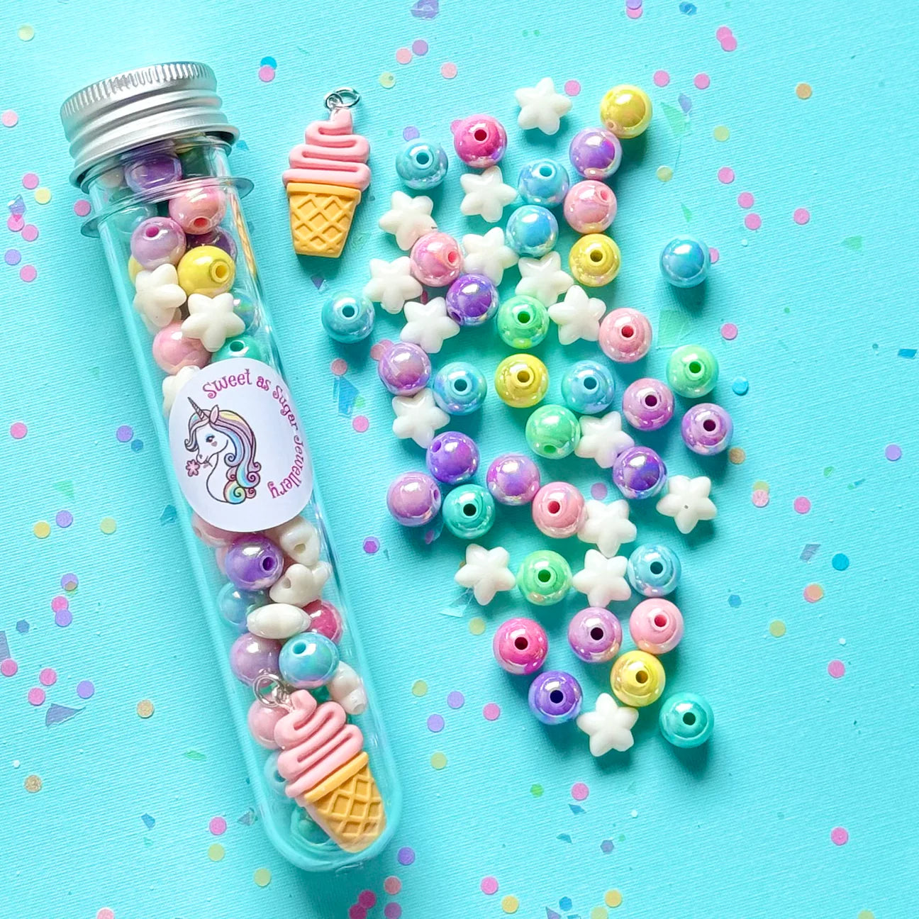 DIY TEST TUBE KIT NECKLACE ICE CREAM