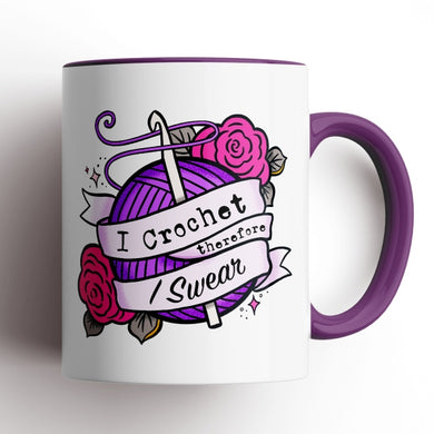 MUG I CROCHET SO I DONT KILL PEOPLE PURPLE