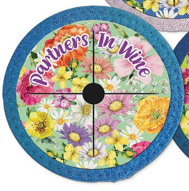 WINE GLASS COASTER PARTNERS IN WINE