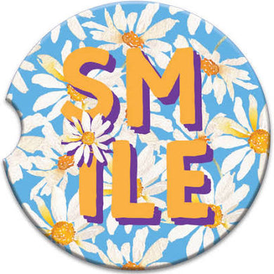 CERAMIC CAR COASTER SMILE